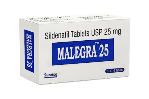 Malegra 25mg Sildenafil Tablets