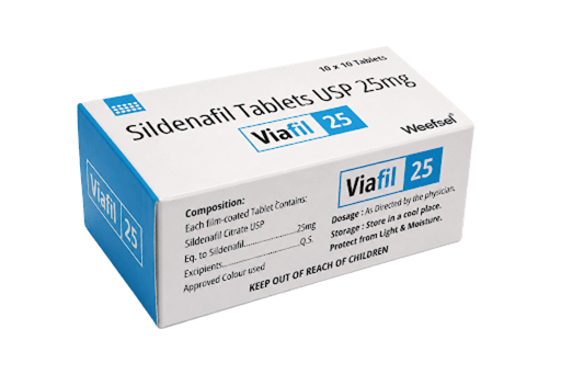 Viafil 25mg Sildenafil Tablets